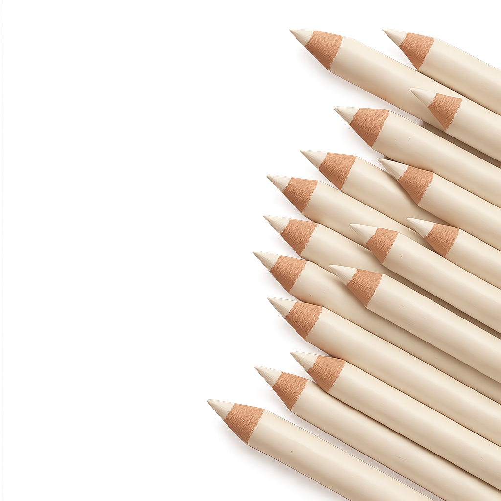 white pencils